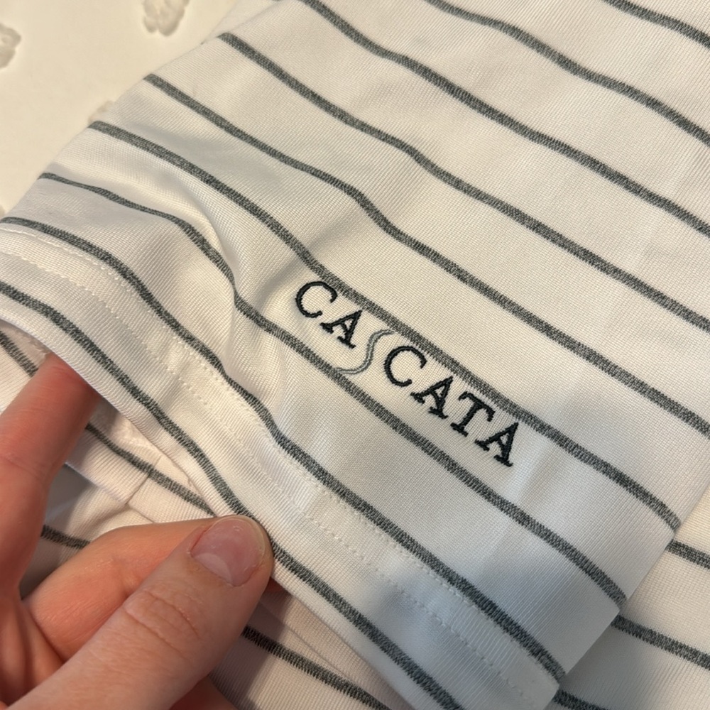 ⛳️LOWEST PRICE⛳️Men’s Cascata Adidas striped polo - Picture 4 of 6